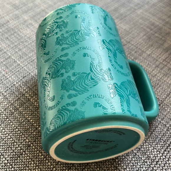 Starbucks Teal Tiger Mug - Picture 2 of 3